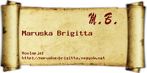 Maruska Brigitta névjegykártya